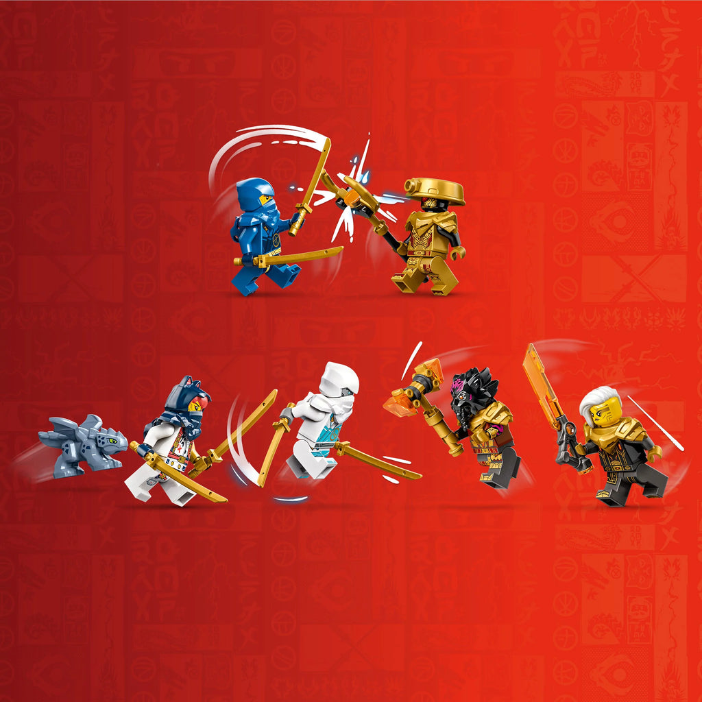 LEGO Building Toy Set with Dragon, Mech, Ninja Flyer and 6 Minifigures V51643