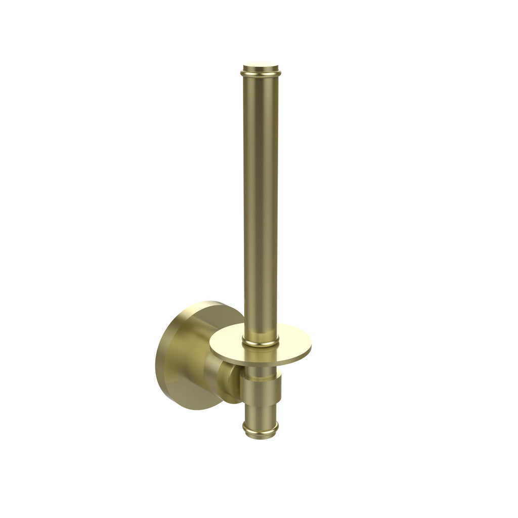 Satin Brass Upright Toilet Tissue Holder T81150