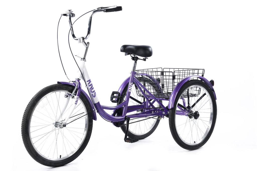 26 inch Single Speed Three Wheel Cruiser Bike with Large Basket P507