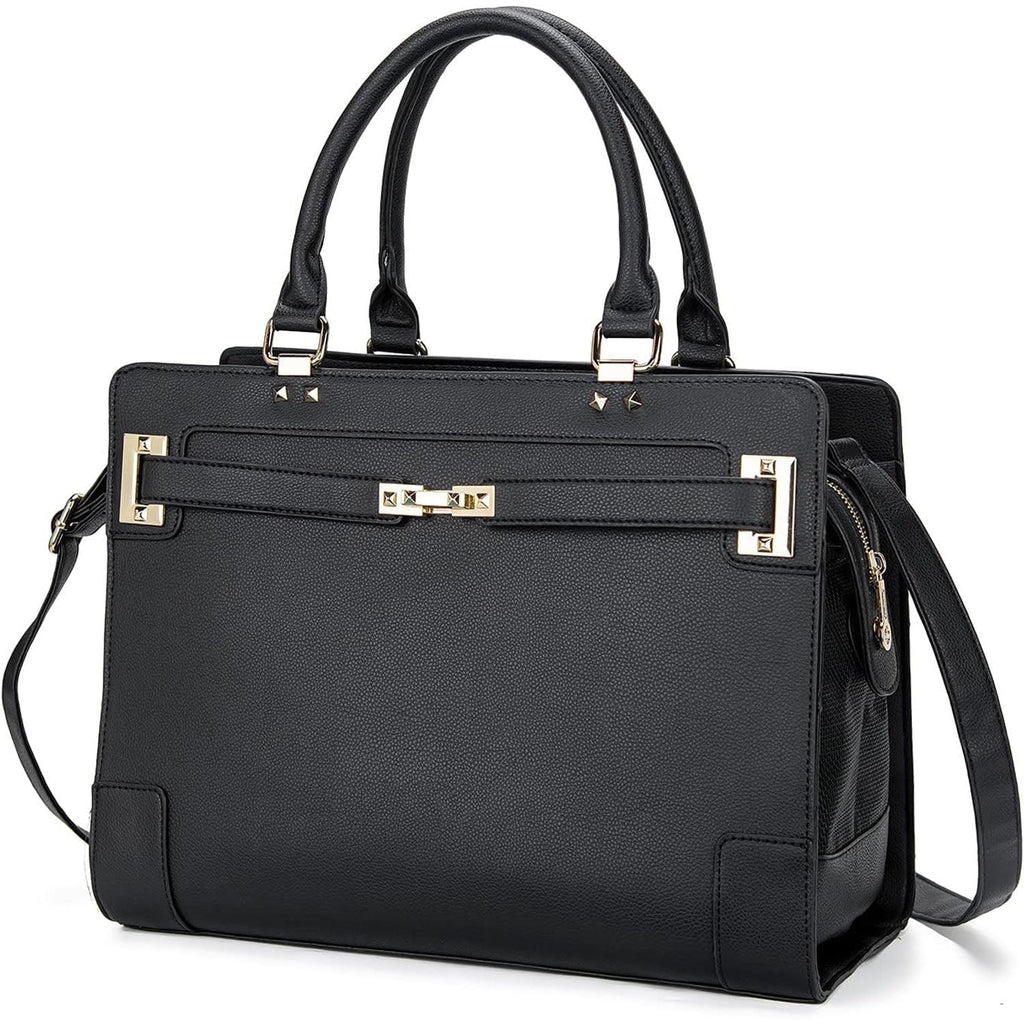 Black Soft-Sided Leather Pet Carrier F671214