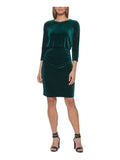 Green 3/4 Sleeve Blouson Dress L487844