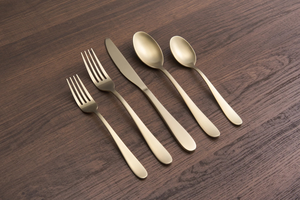 Champagne Satin 20-Piece Flatware Set A307