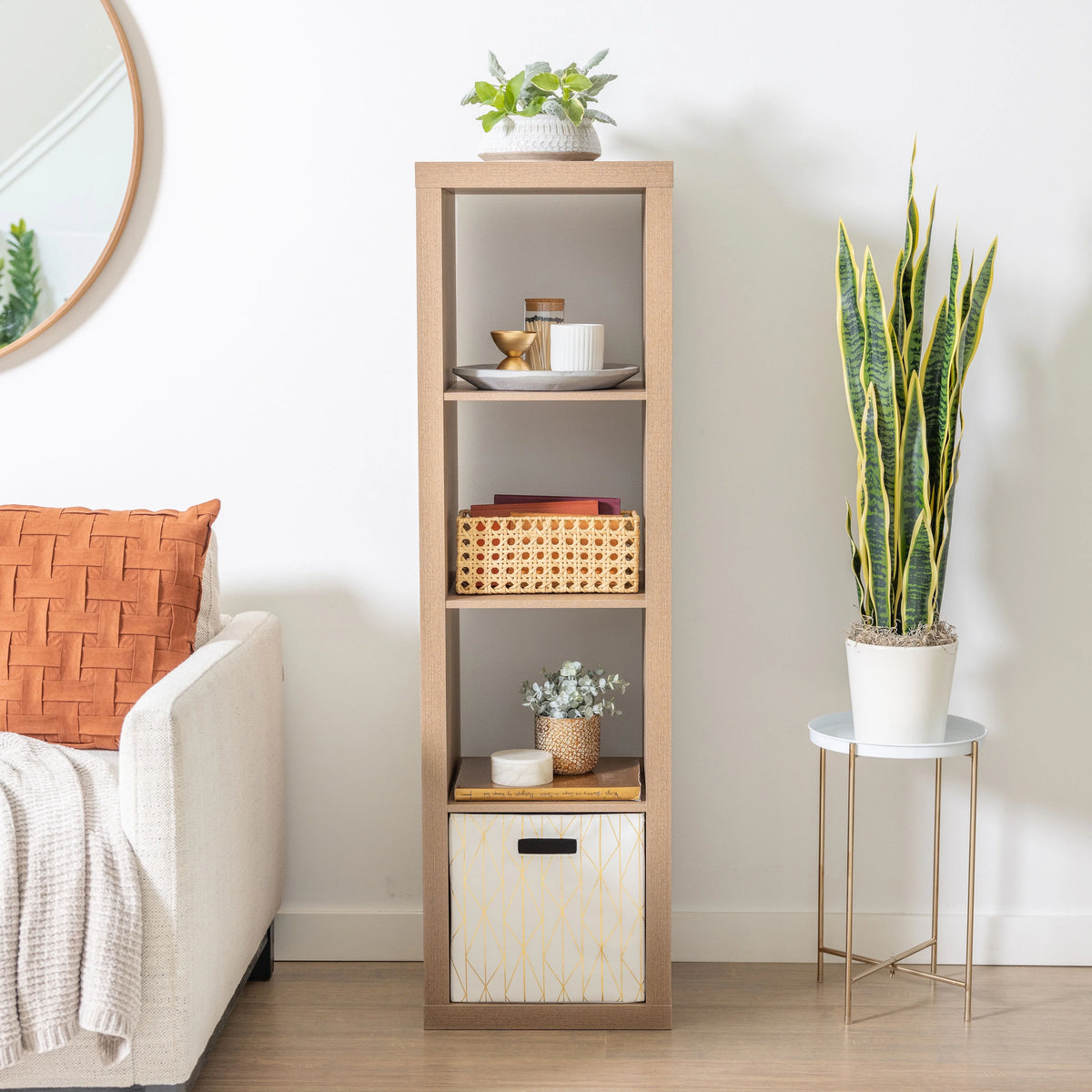 4-Cube Vertical Storage Organizer White T152303