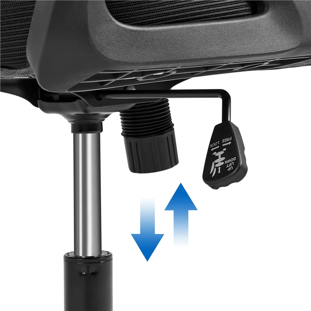 Set of 2 Black High Back Office Chair C9027