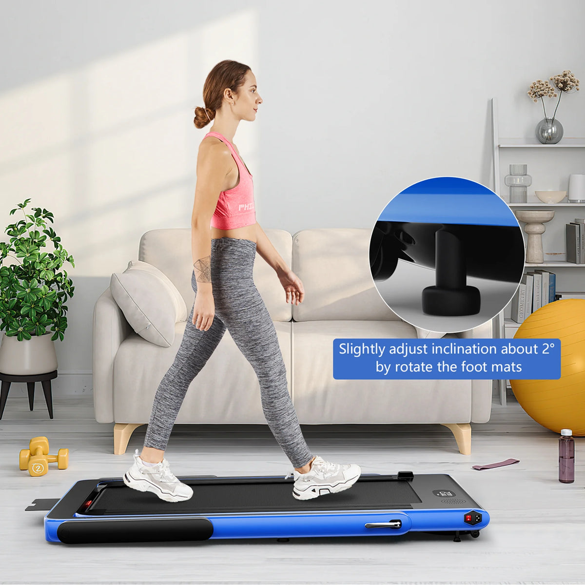 2.25HP Folding Treadmill with Remote Control C386064