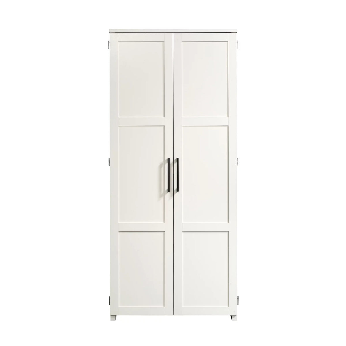 White 4-Shelf Wood Storage Cabinet H1991