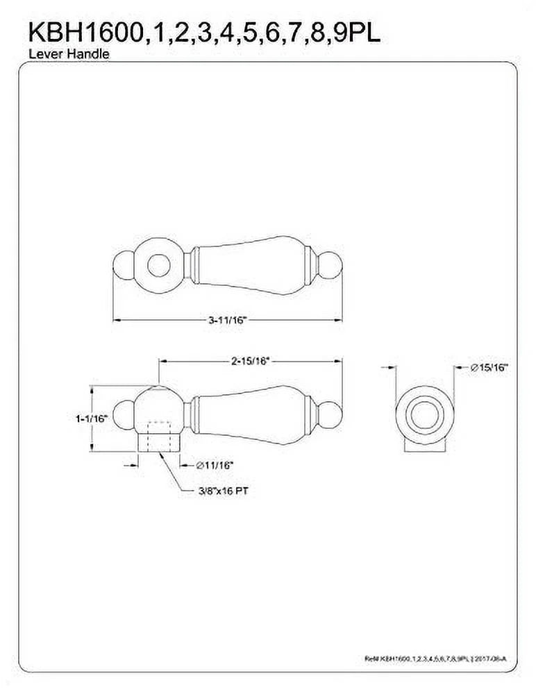 Chrome Porcelain Lever Handle X88480