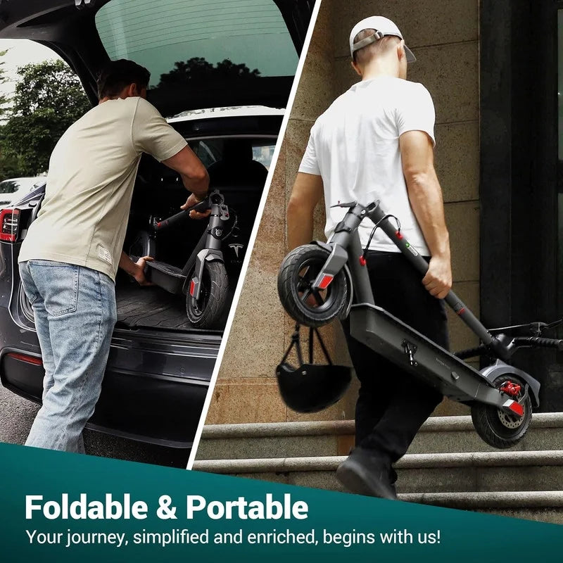 Electric Scooter with 500W Motor, 8.5 Solid Tires, 15 Miles Range E5451