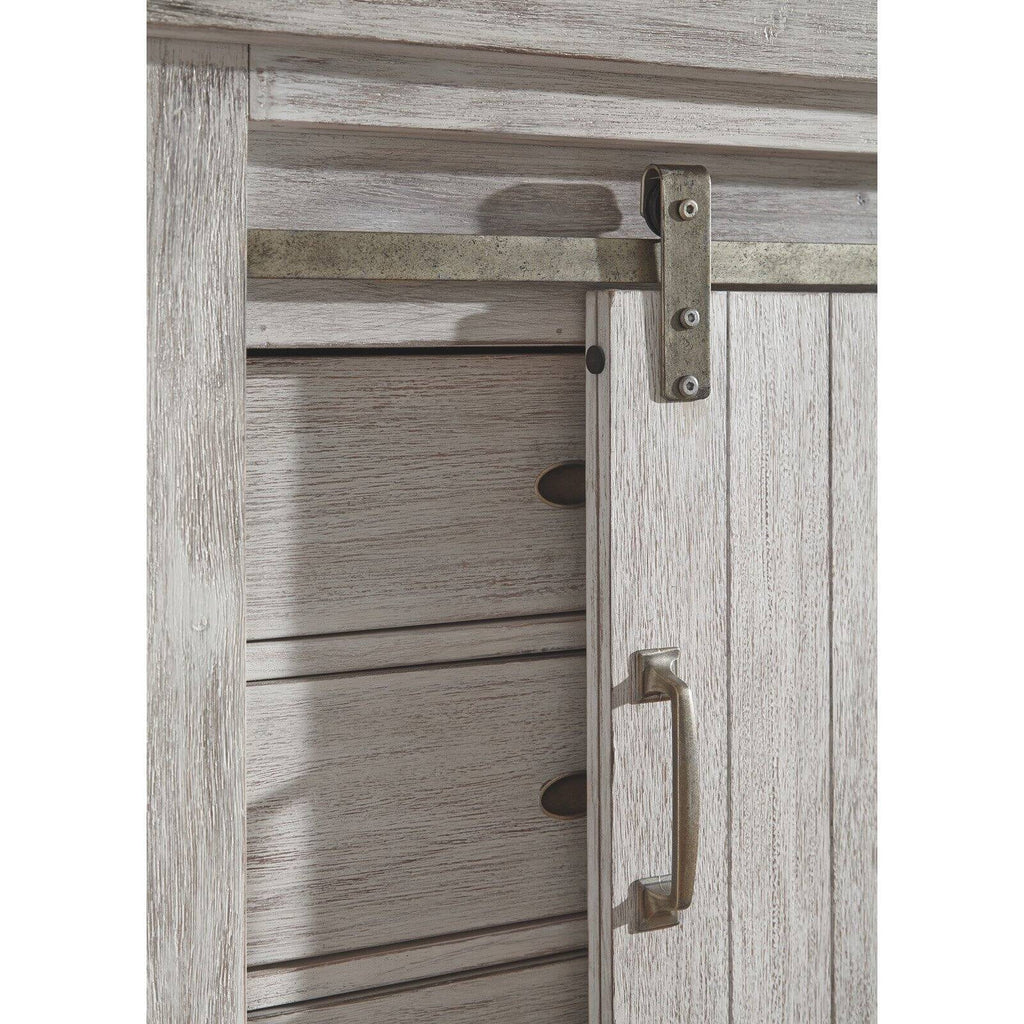 White 5 Drawer Door Chest B4972