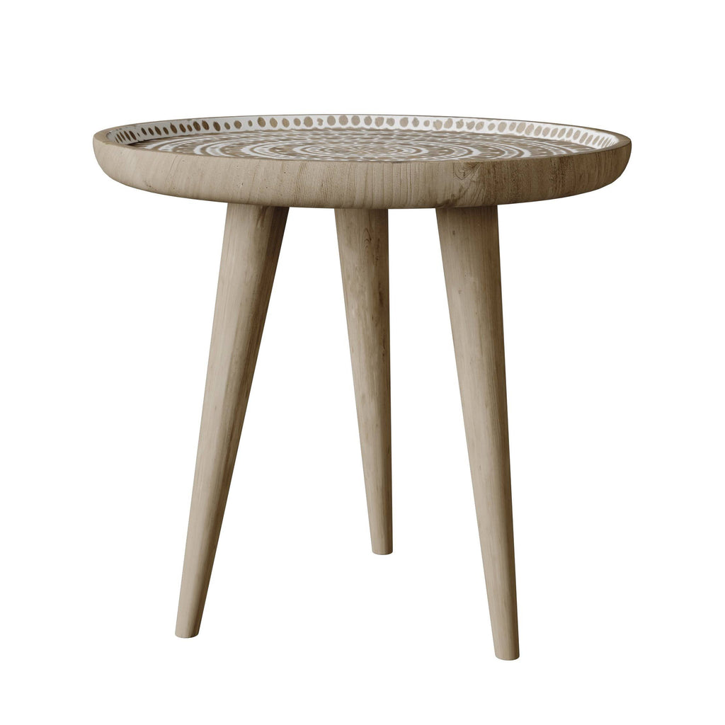 Hand Carved Side Table H254