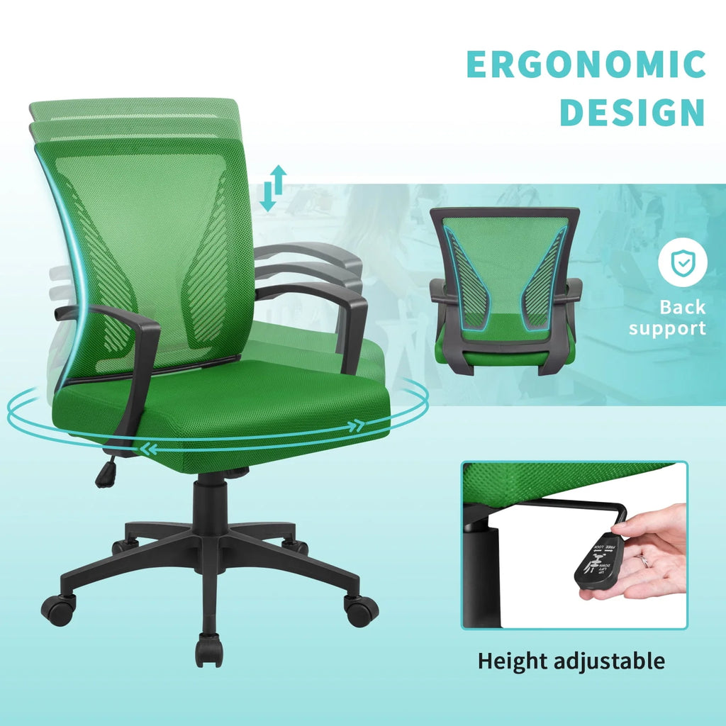 Black Swivel Manager's Chair H8886