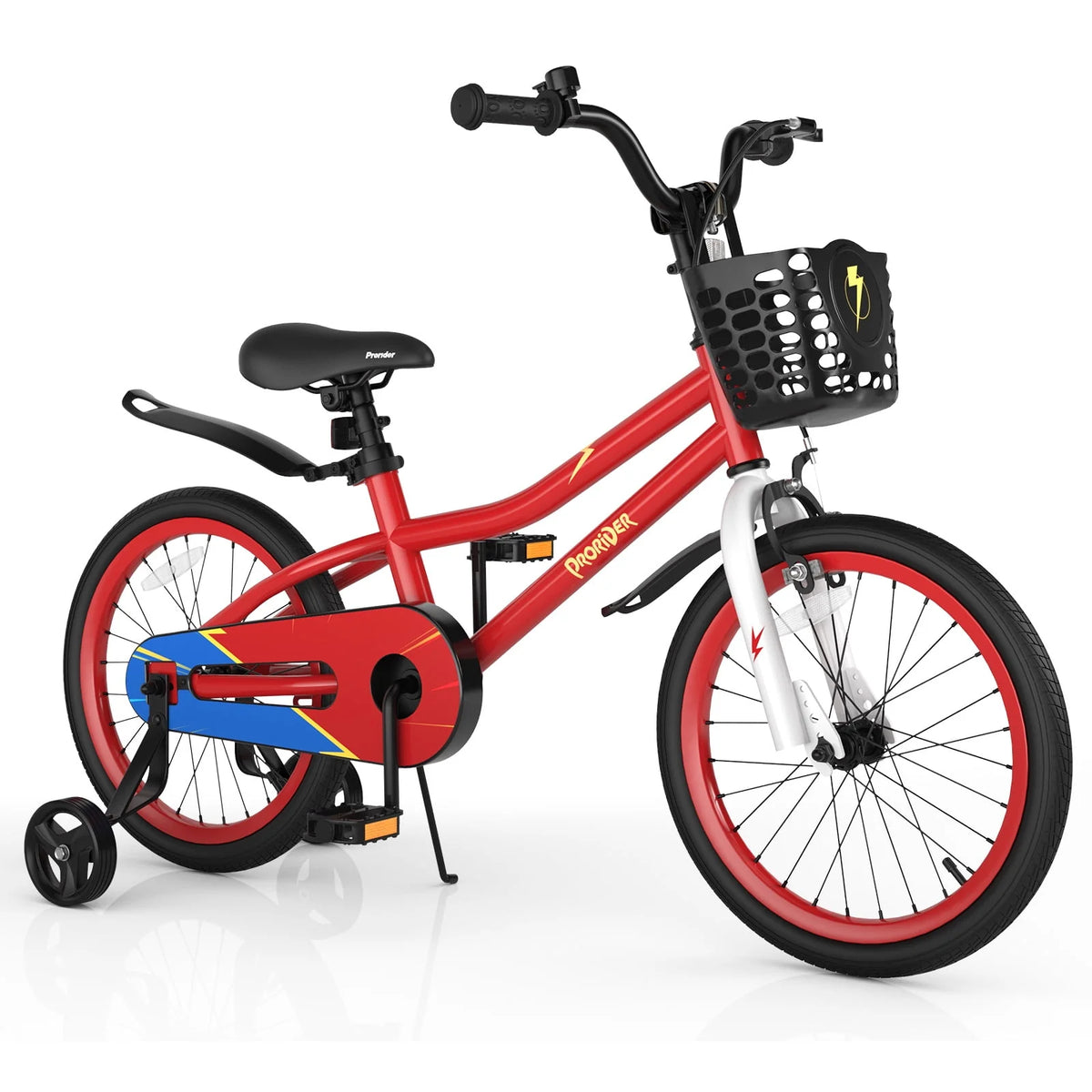 18'' Kid's Bike with Training Wheels & Basket H4650