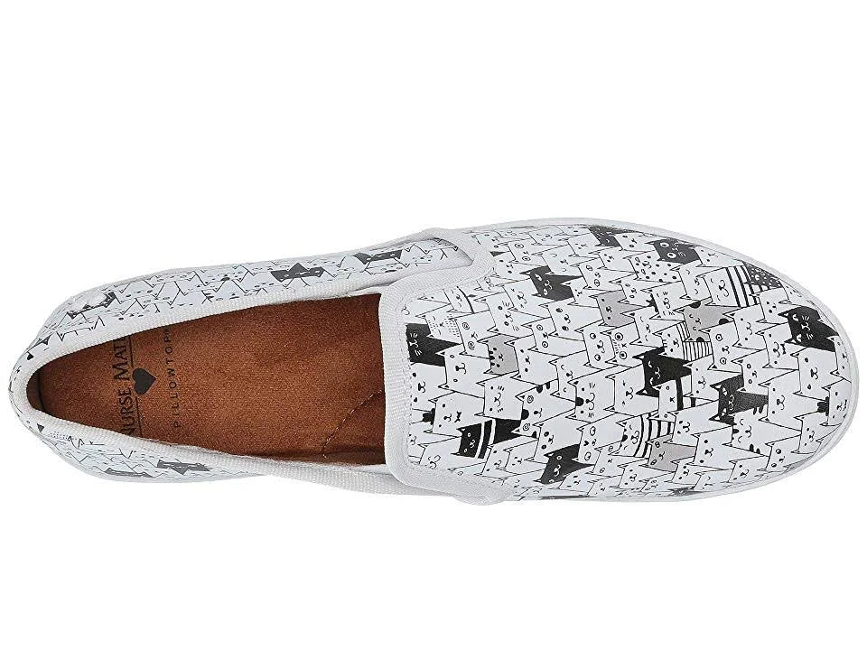 White/Black Cats 8.5 Shoes L6826