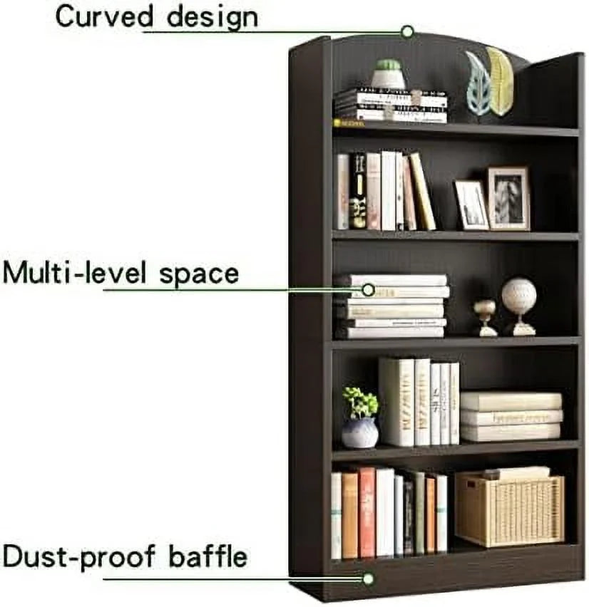 Wood 5 Tier Bookshelf V210515