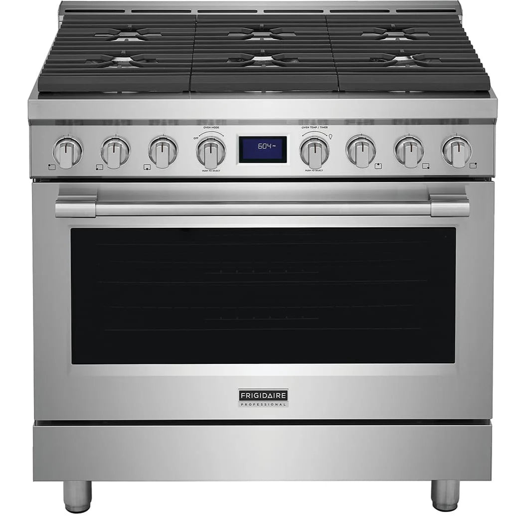 36 In. 4.4 Cu Ft. Stainless Steel Gas Freestanding Range F8563