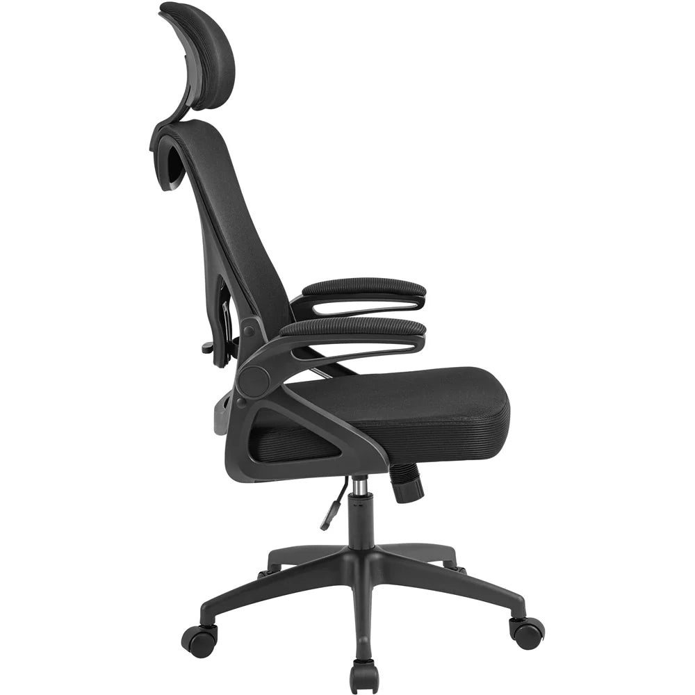 Set of 2 Black High Back Office Chair C9027