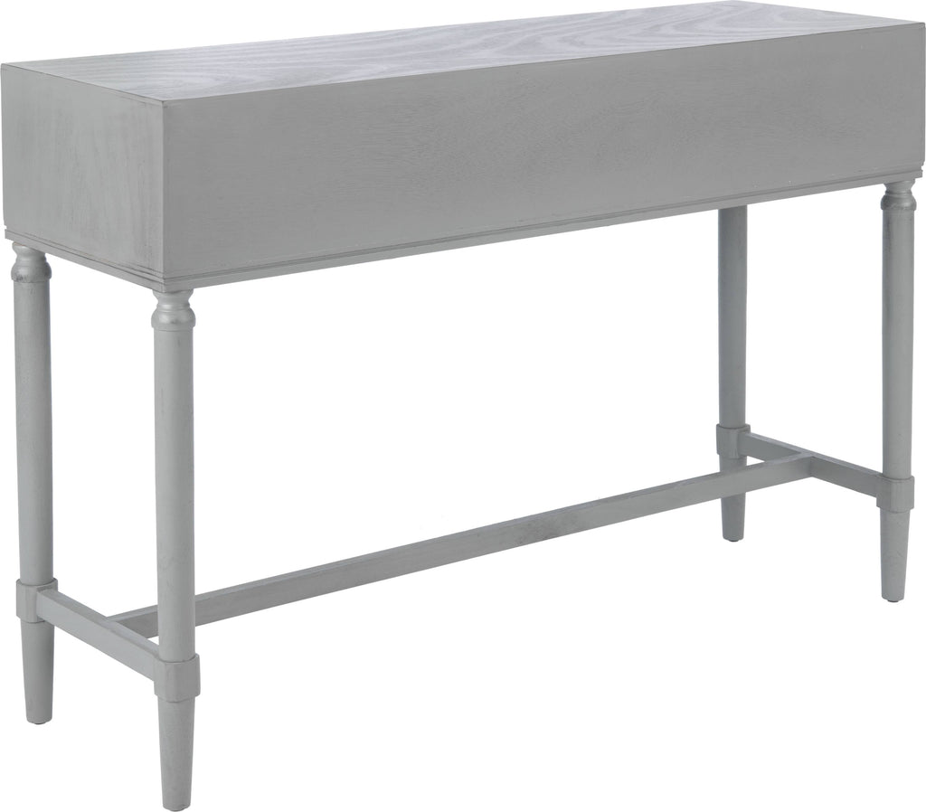 4 Drawer Console Table Distressed Grey Z963295