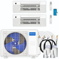 30,000 BTU 2 Zone Ceiling Cassette Ductless Air Conditioner and Heat Pump Z44183