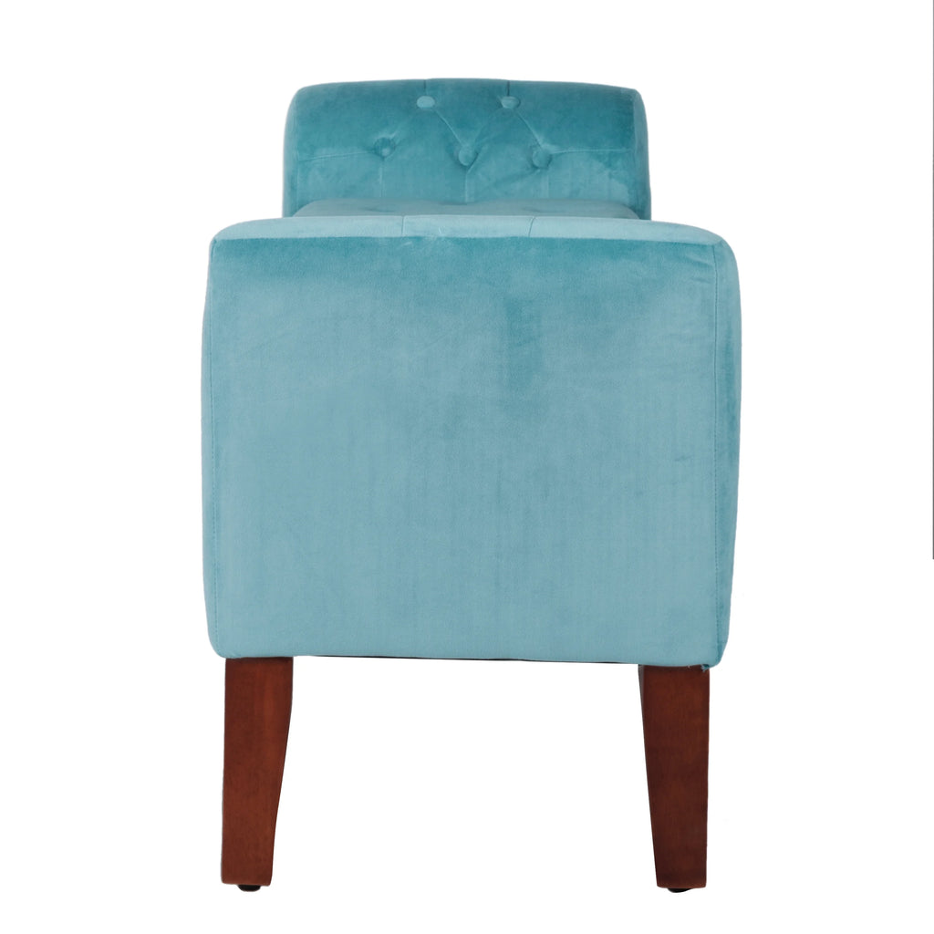 Velvet Tufted Storage Bench and Settee M8347