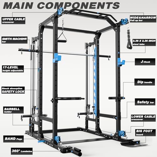 Power Cage with Cable Crossover and LAT-Pull Down System L8573