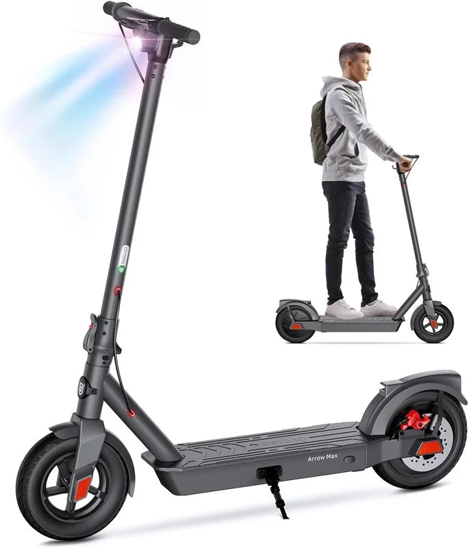 Electric Scooter with 500W Motor, 8.5 Solid Tires, 15 Miles Range E5451