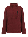 Imitation Lamb Pullover Long Sleeve Round Neck Outerwear B9359