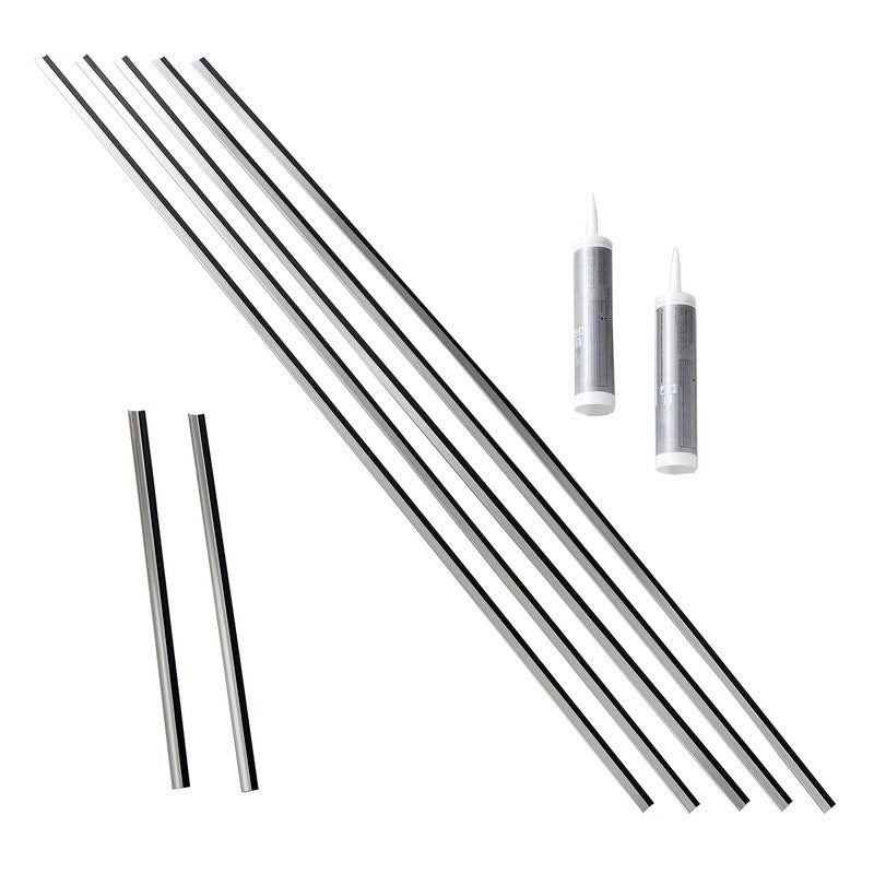 Brushed Aluminum Backsplash Kit O580