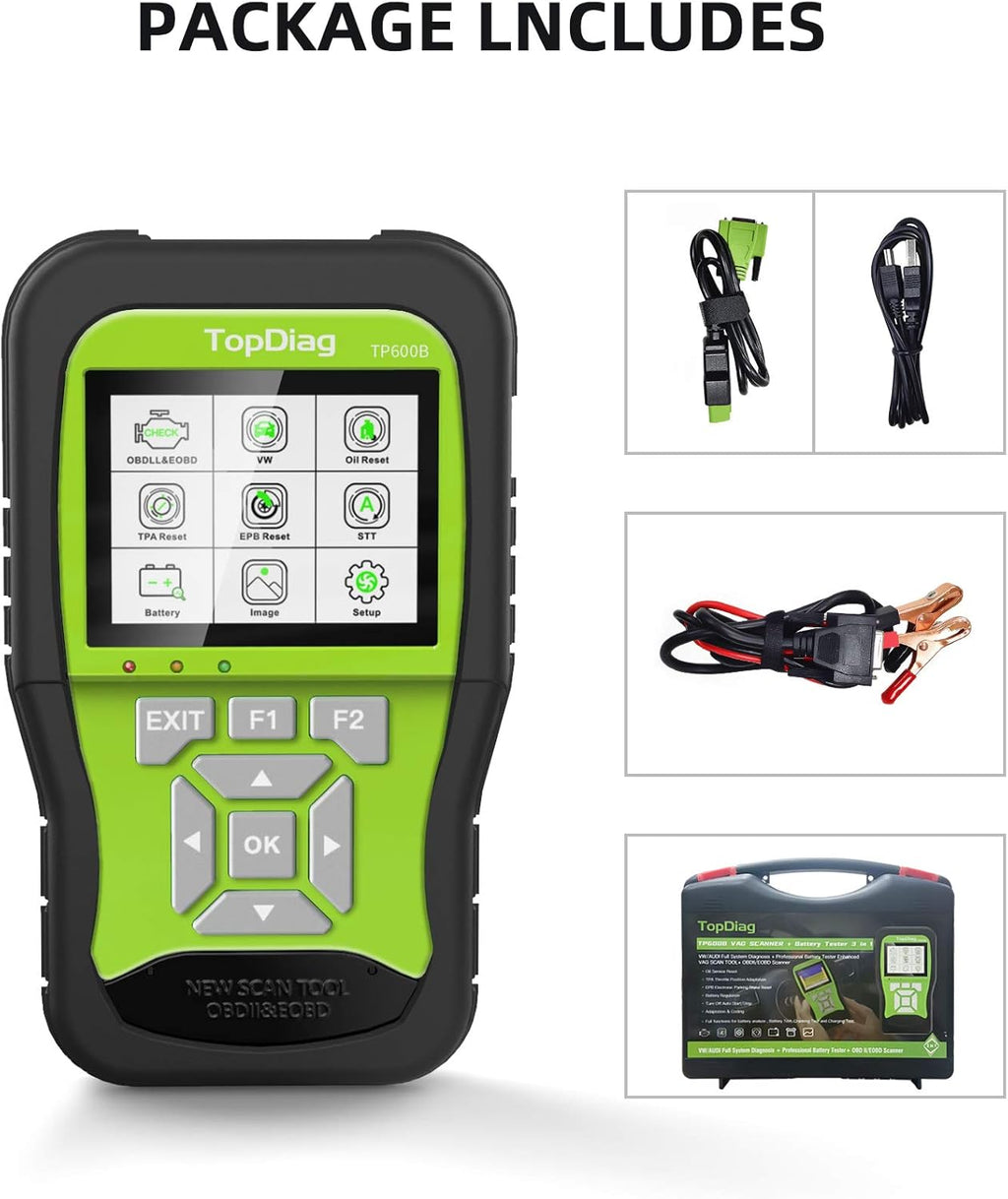 OBD2 Scanner Car Code Reader with Battery Tester 3 in 1 T325016