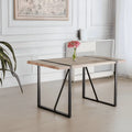 55" Rustic Industrial Rectangular MDF Wood Dining Table A6534