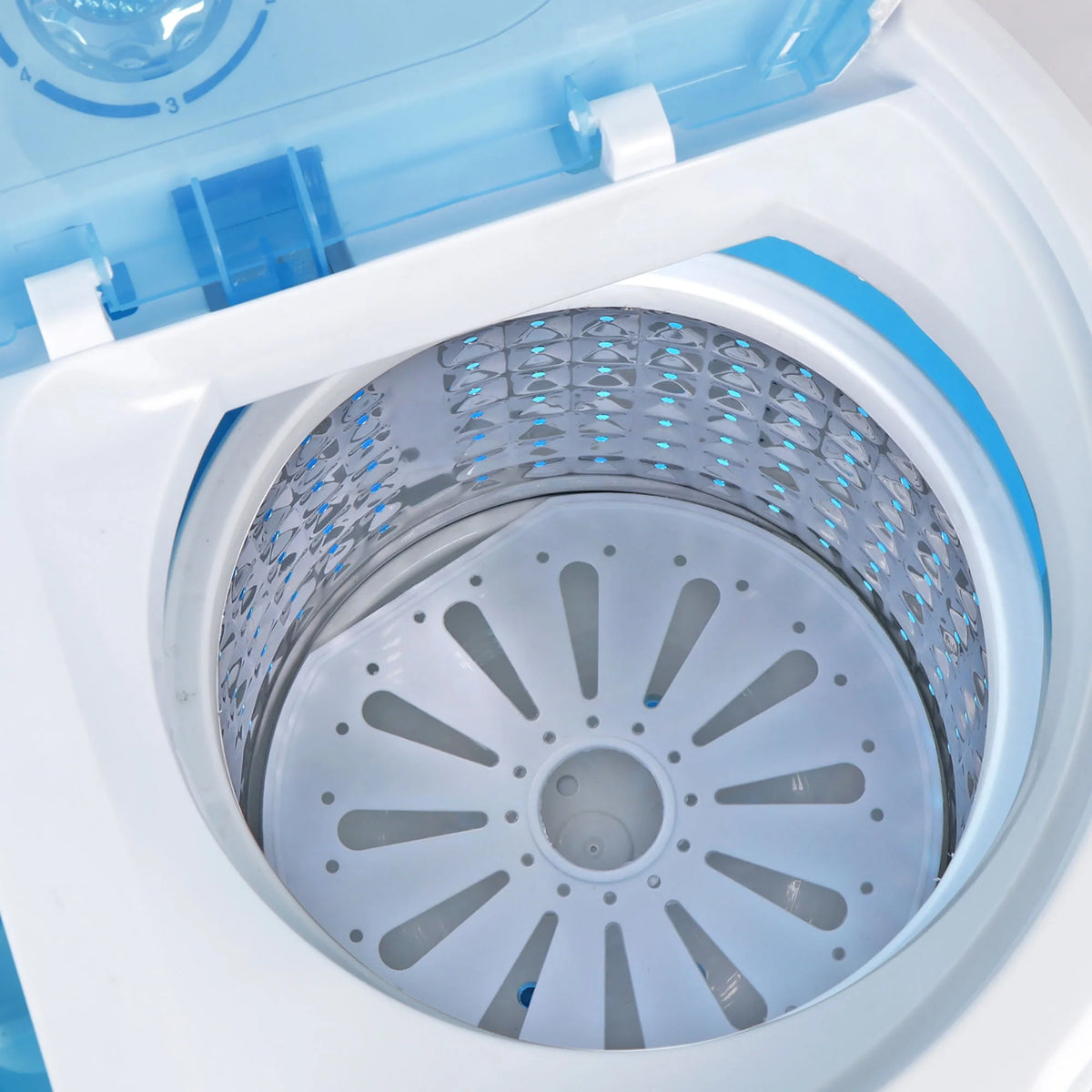 Portable Compact Washer 10lbs Blue White S3292