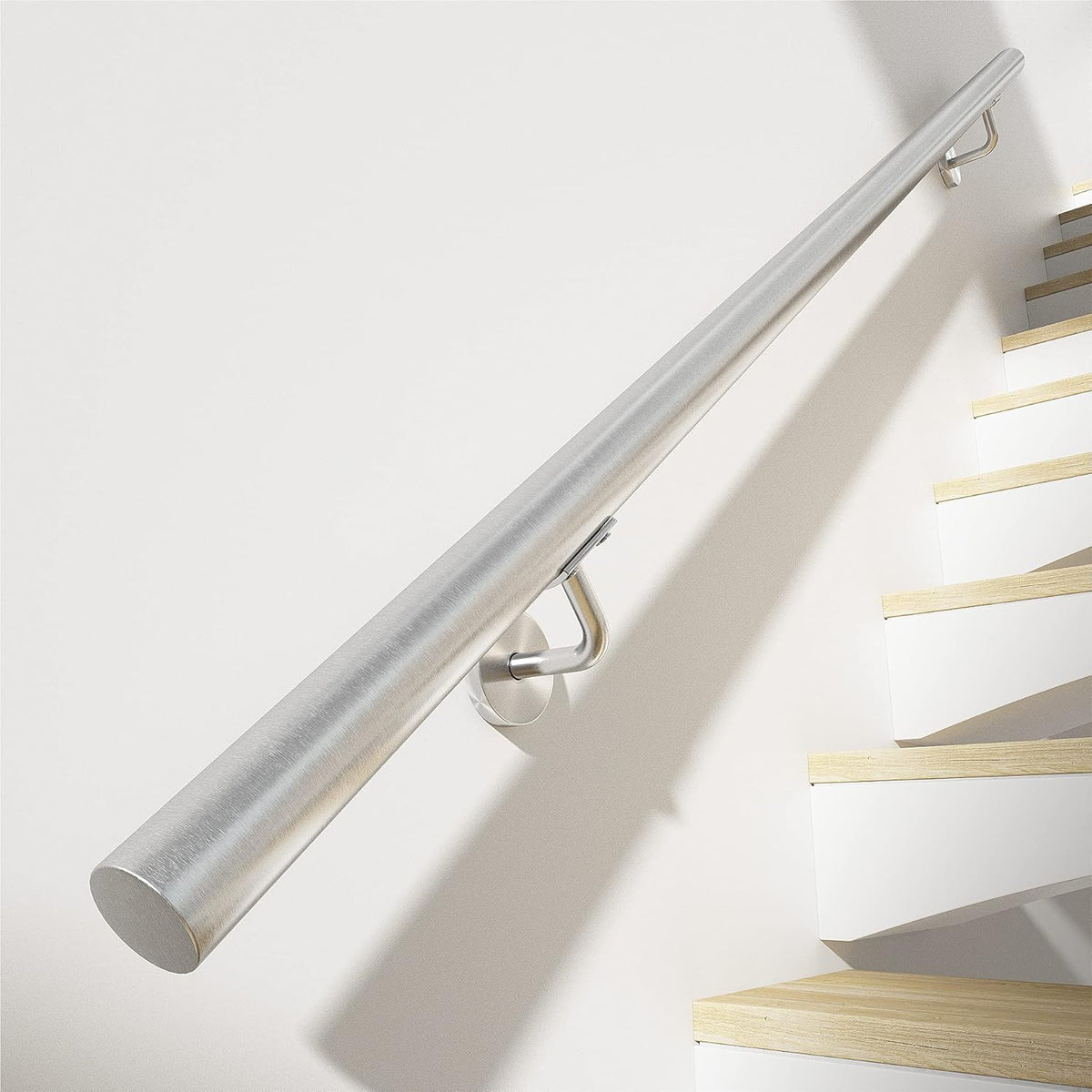 Brushed Stainless Steel Wall Mounted Stair Handrail T849