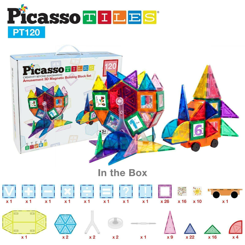 120-Piece 3D Magnetic Building Block Set D2781