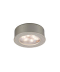 Round LED Button Light Brushed Nickel A59370