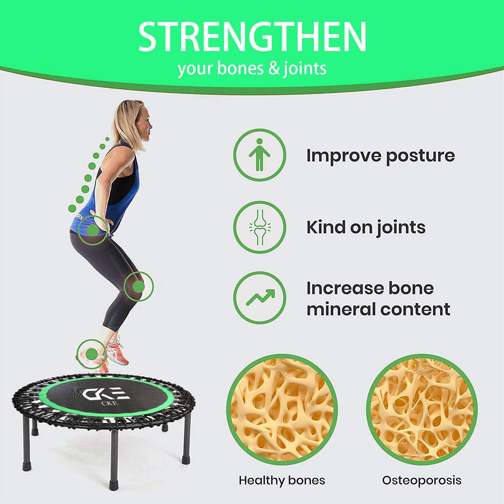 40 Inch Mini Trampoline with Safety Anti-Skid Pads (Light green) R13568