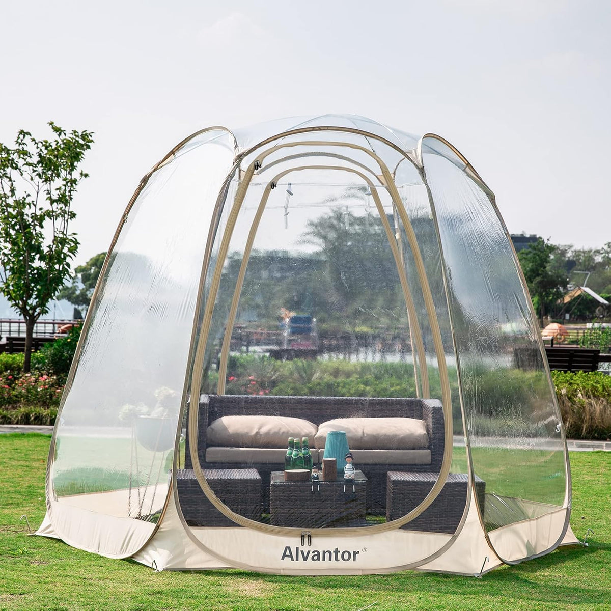 Beige 10’ x 10’ Pop Up Bubble Tent A992365