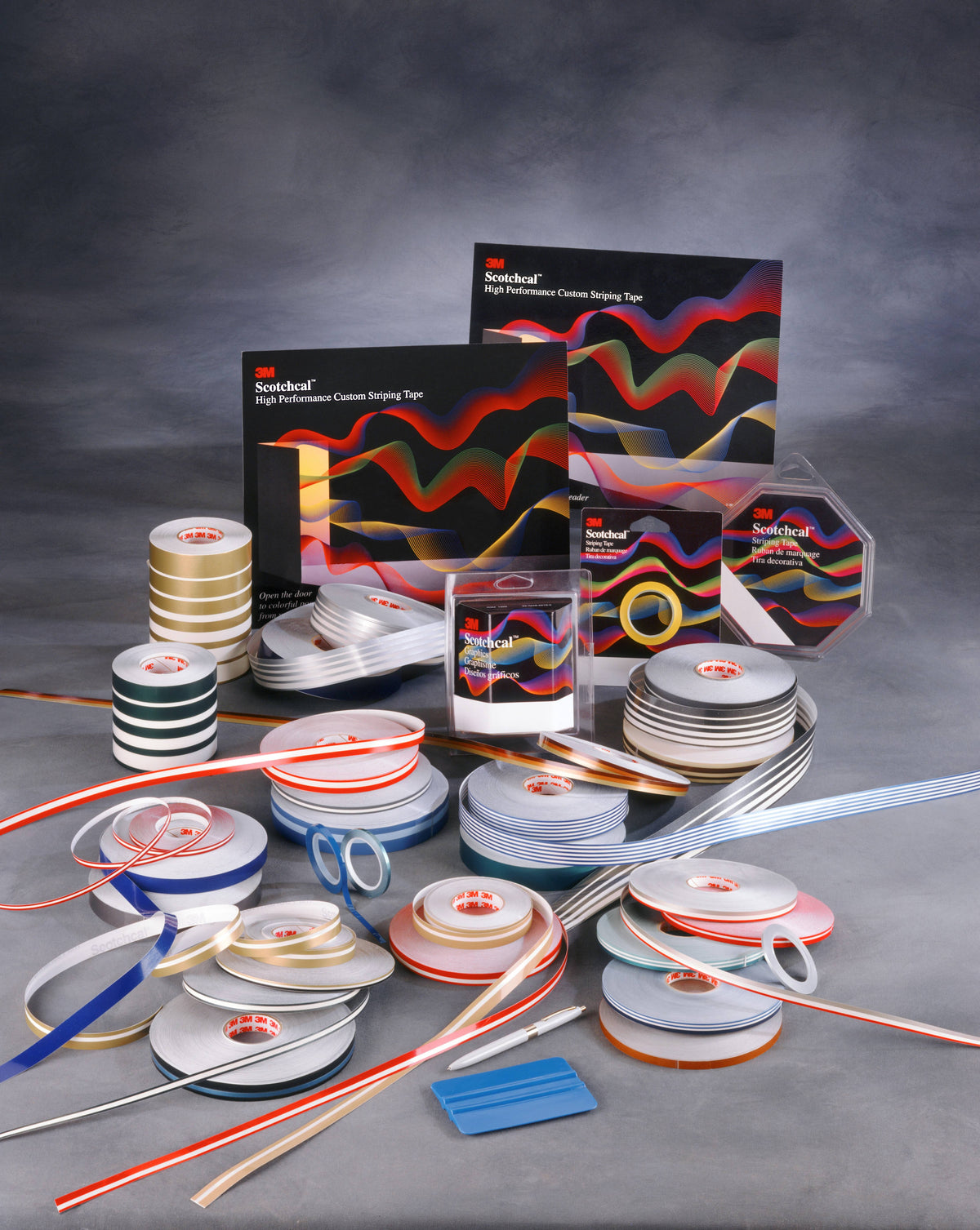 Light Charcoal Metallic Striping Tape Q744