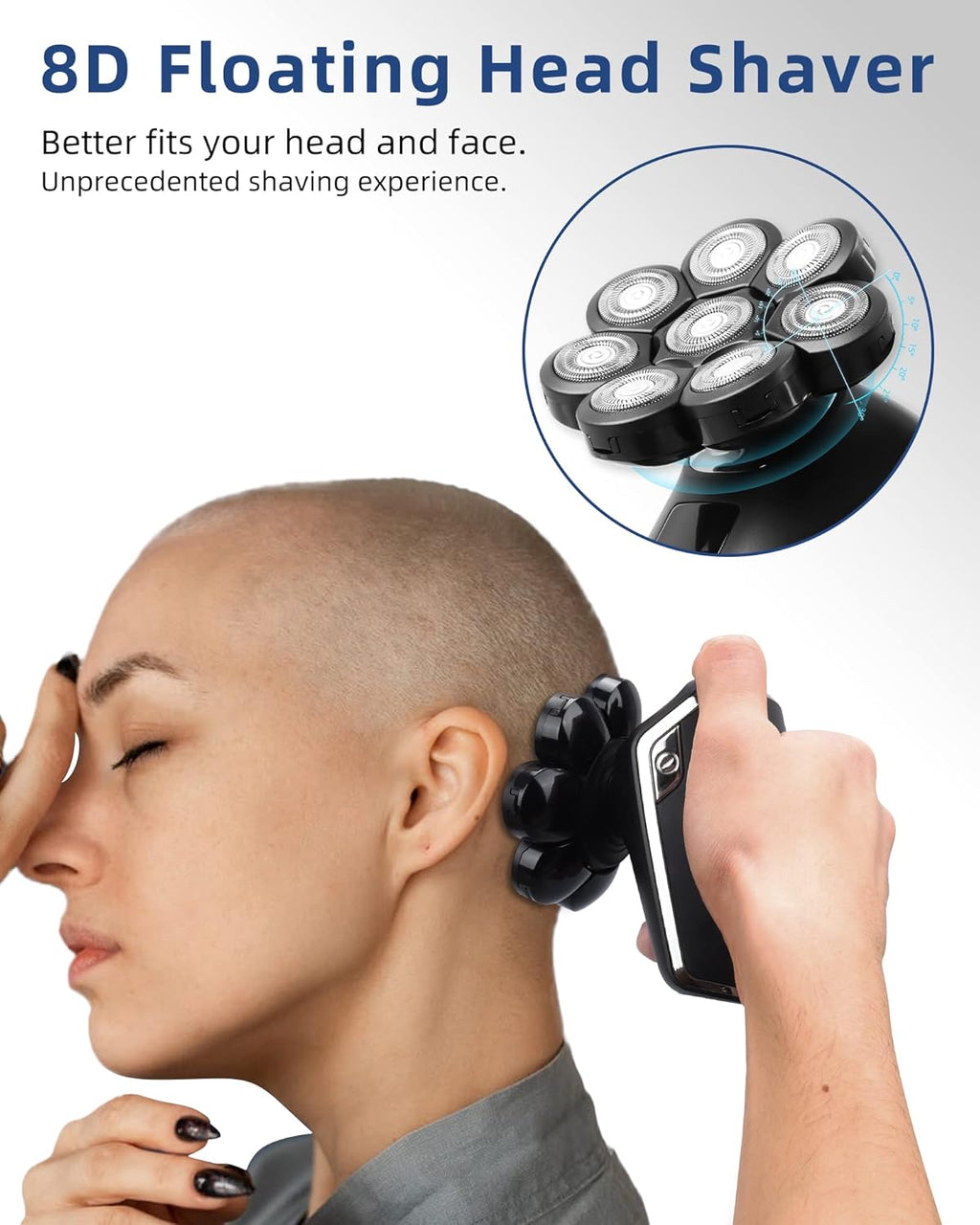 Electric Head Shaver, Cordless, Rechargeable, Pack of 2 R678139