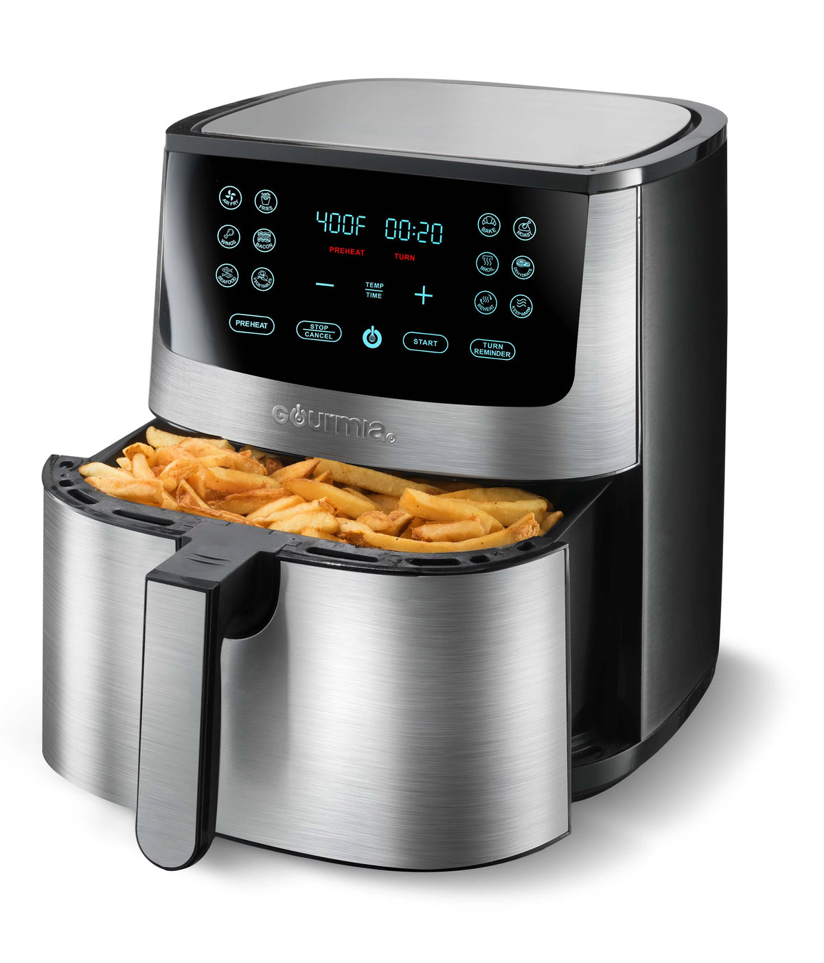 8-Qt Digital Air Fryer Stainless Steel E50700