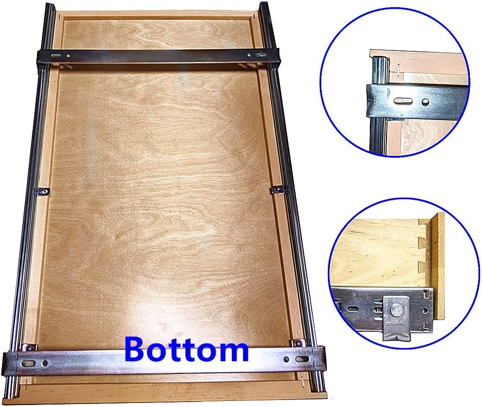 Soft Close Wooden Under Cabinet Pull Out Drawer Organizer (26 Inch) Z727687