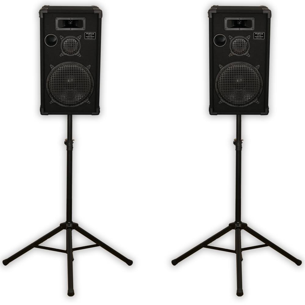 Passive Speakers Three Way Pair with Stands 1000 Watts A685