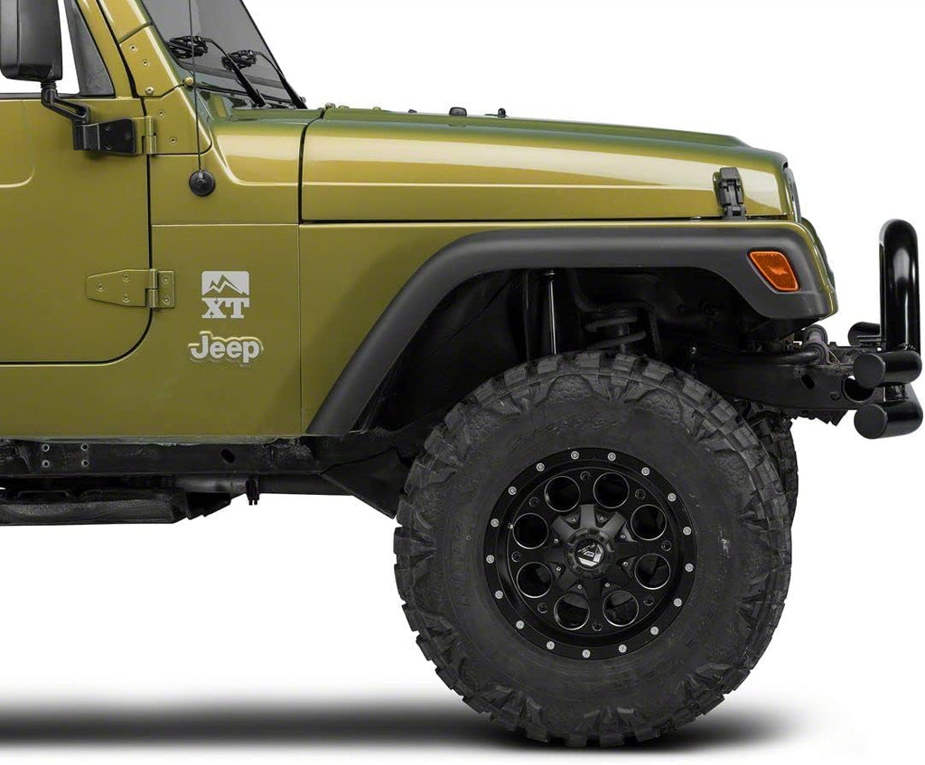 Gloss Black Double Tubular Front Bumper with Over-Rider Hoop H637