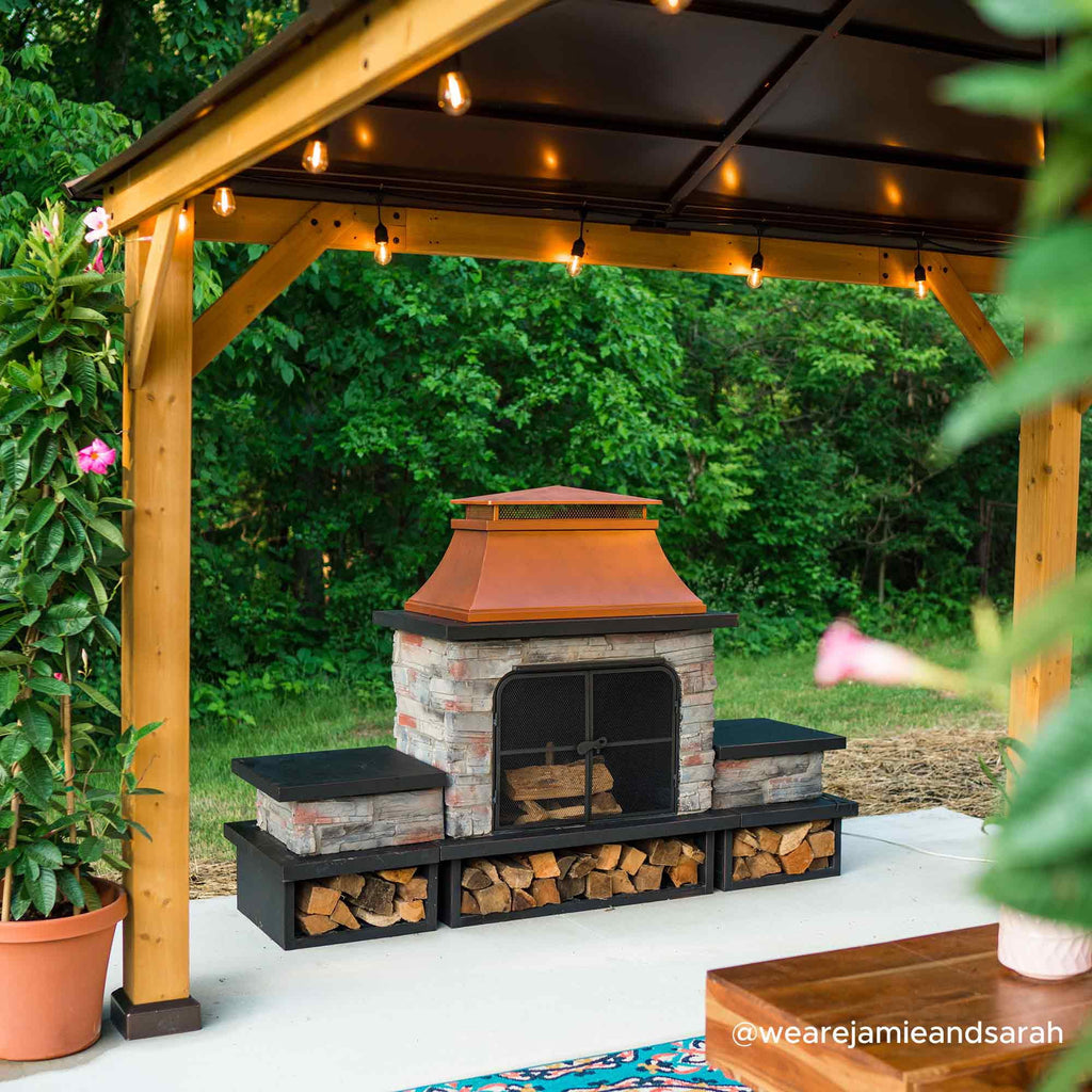 Wood Burning Fireplace V68166