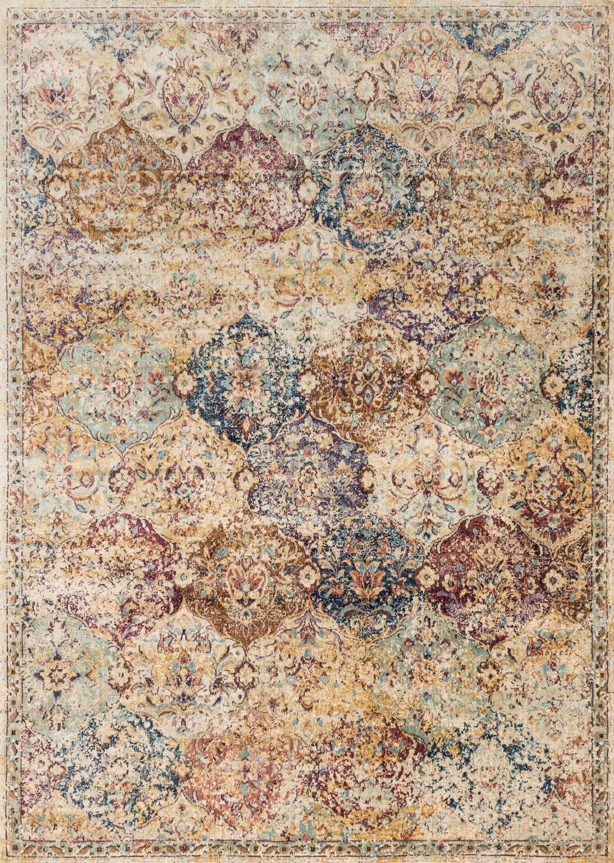 Ivory Multi 7'10 x 7'10 Rug W790536