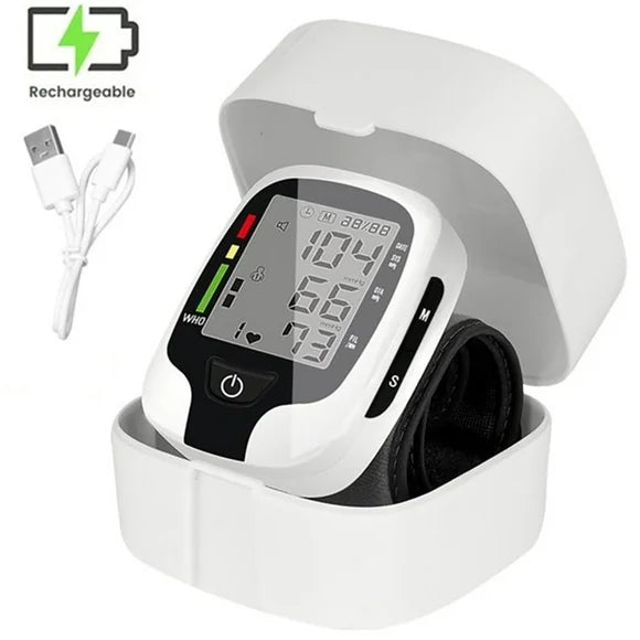 Rechargeable Wrist Blood Pressure Monitor with Storage Case Z9260