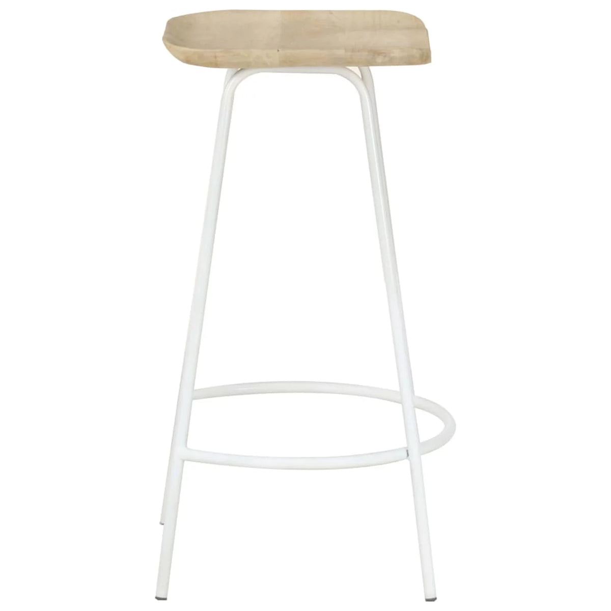 4 Piece Mango Wood Bar Stools with Footrest L4231