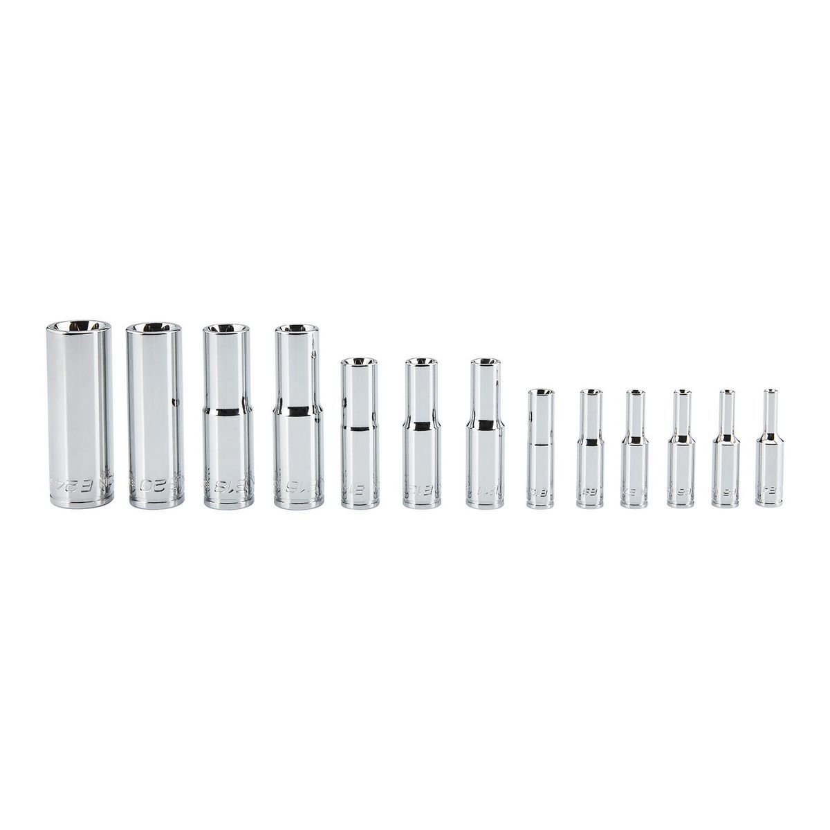 1/4 in., 3/8 in., 1/2 in. Drive Deep E-TORX Socket Set, 13-Piece C6256