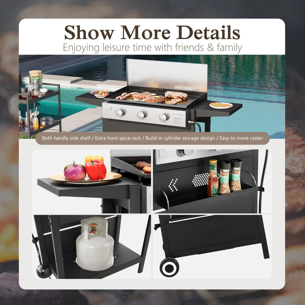 3-Burner Propane Gas Griddle I974