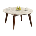 Walnut Marble Round Coffee Table E568749