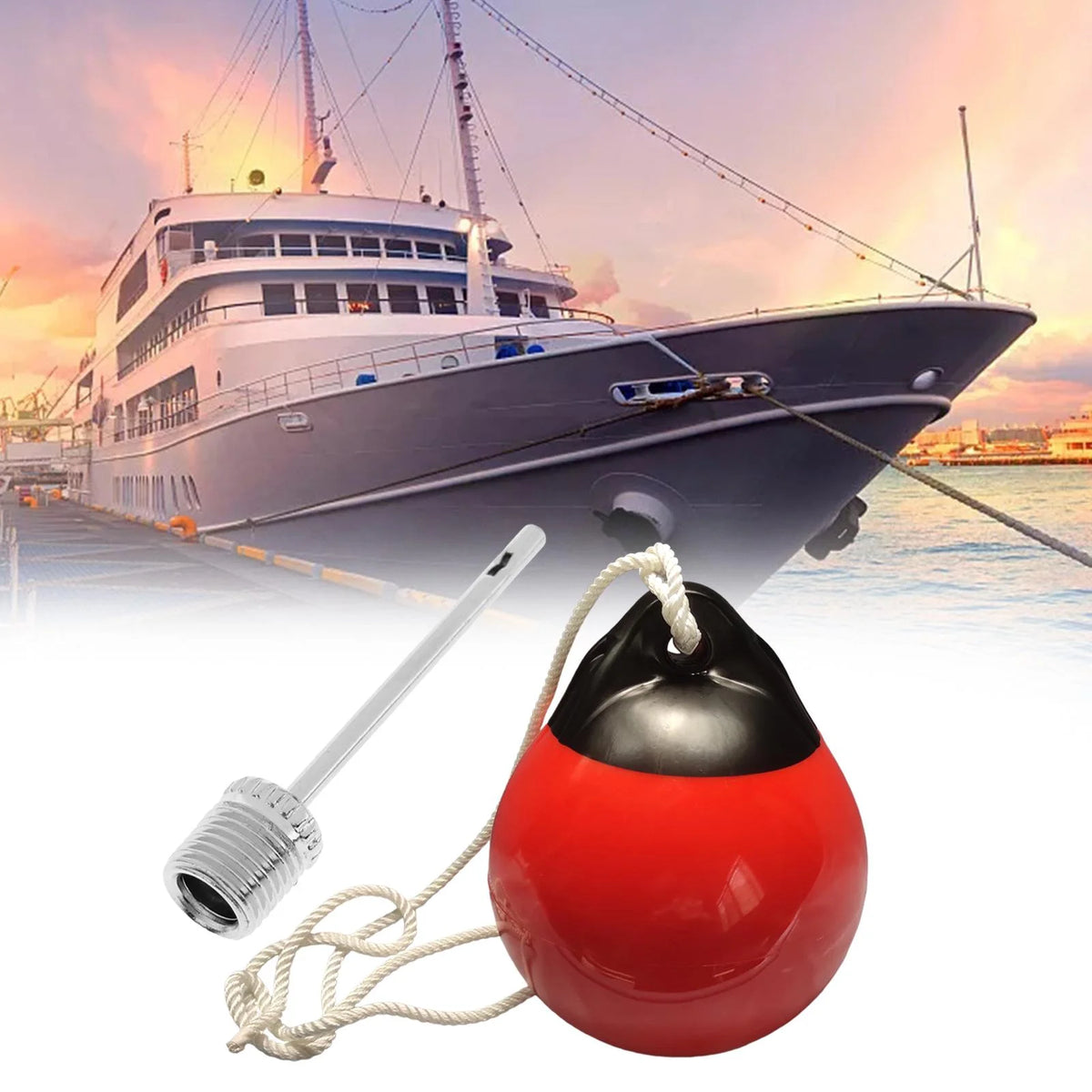 Red PVC Dock for Boats Marine Fishing Boat C112