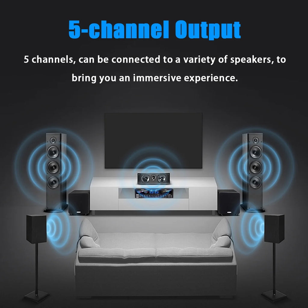 4000W Bluetooth Surround Sound Audio Power Amplifier X79530